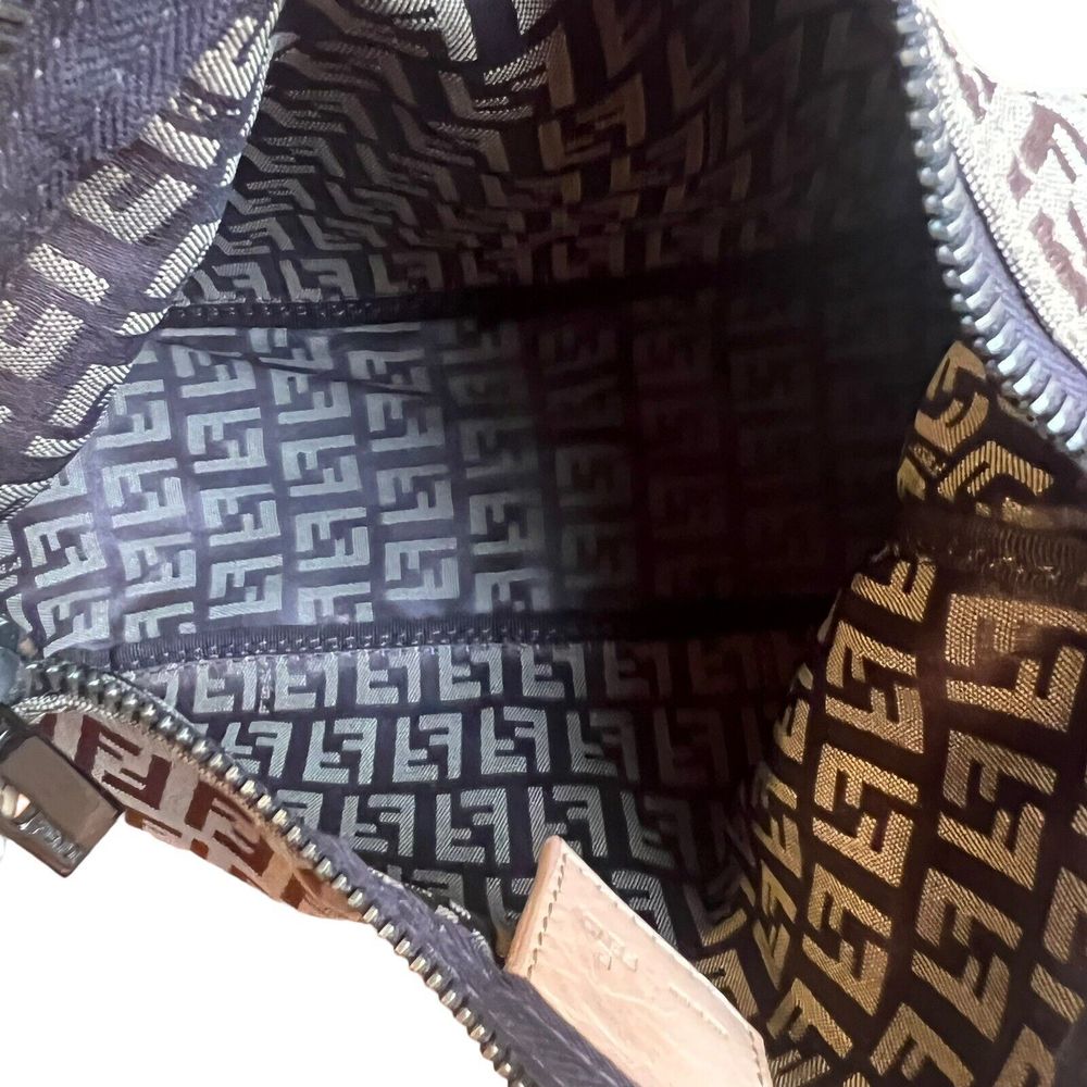 1990s Vintage FENDI  Zucchino Jacquard Mini Pouch Bag - Picture 10 of 13